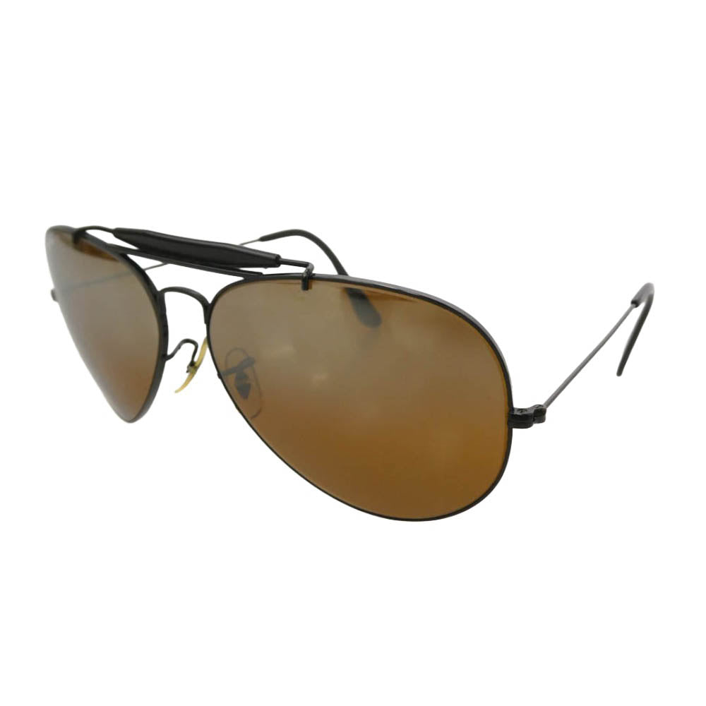 Ray-Ban レイバン B&L USA製 ティアドロップ サングラス ブラックフレーム ブラウンレンズ ブラック系 ブラウン系 62□14【中古】