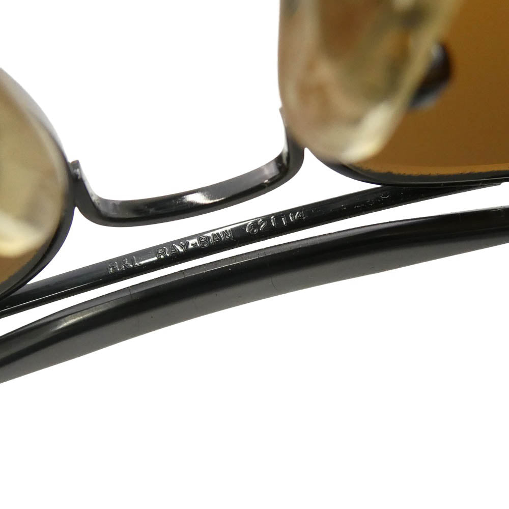 Ray-Ban レイバン B&L USA製 ティアドロップ サングラス ブラックフレーム ブラウンレンズ ブラック系 ブラウン系 62□14【中古】