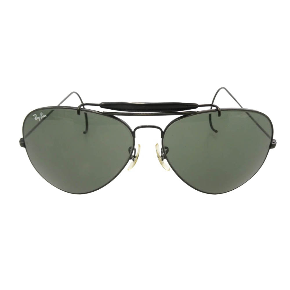 Ray-Ban レイバン B&L USA製 ティアドロップ サングラス ブラックフレーム ブラックレンズ ブラック系 62□14【中古】