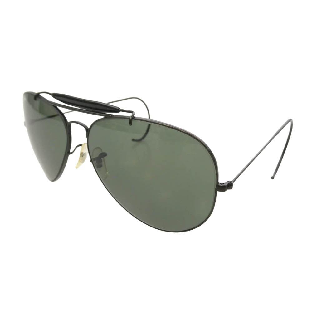 Ray-Ban レイバン B&L USA製 ティアドロップ サングラス ブラックフレーム ブラックレンズ ブラック系 62□14【中古】