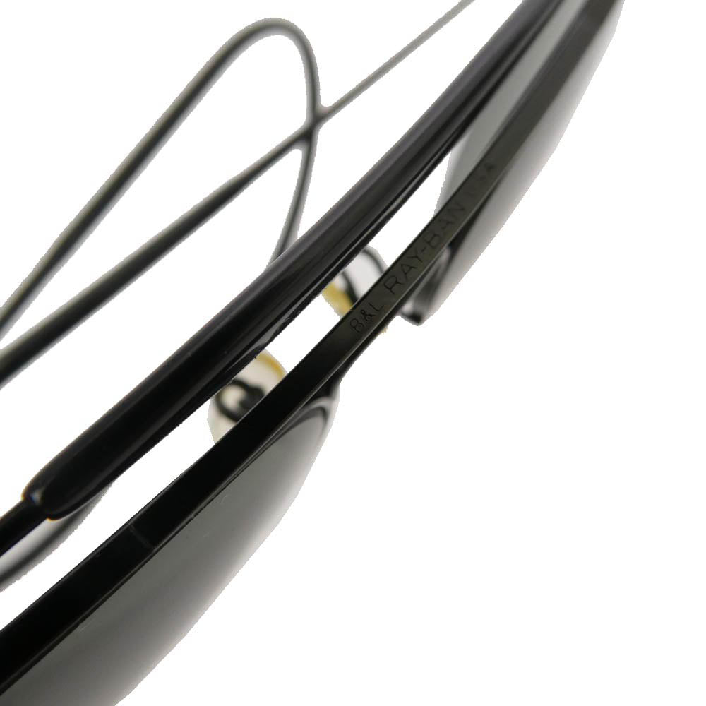 Ray-Ban レイバン B&L USA製 ティアドロップ サングラス ブラックフレーム ブラックレンズ ブラック系 62□14【中古】