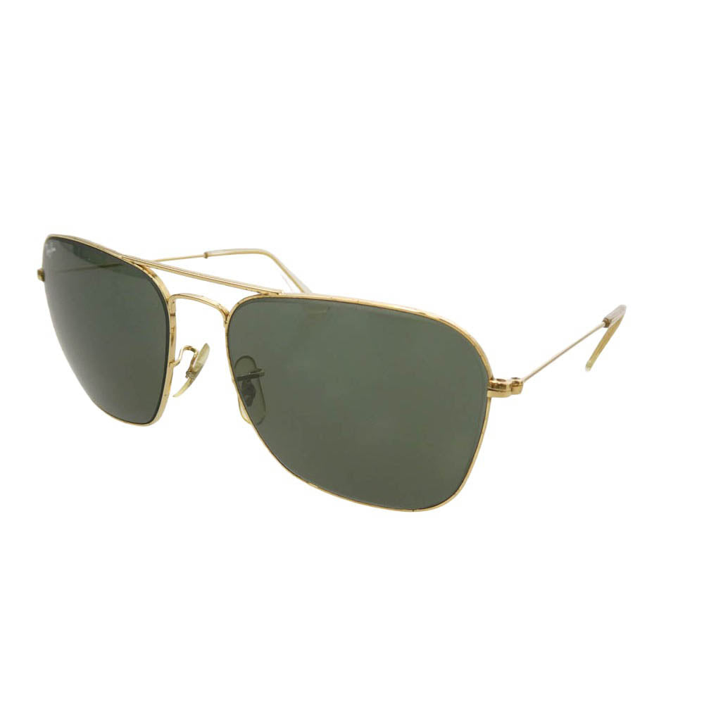 Ray-Ban レイバン B&L USA製 ティアドロップ サングラス ゴールドフレーム ゴールド系 ブラック系 58□16【中古】