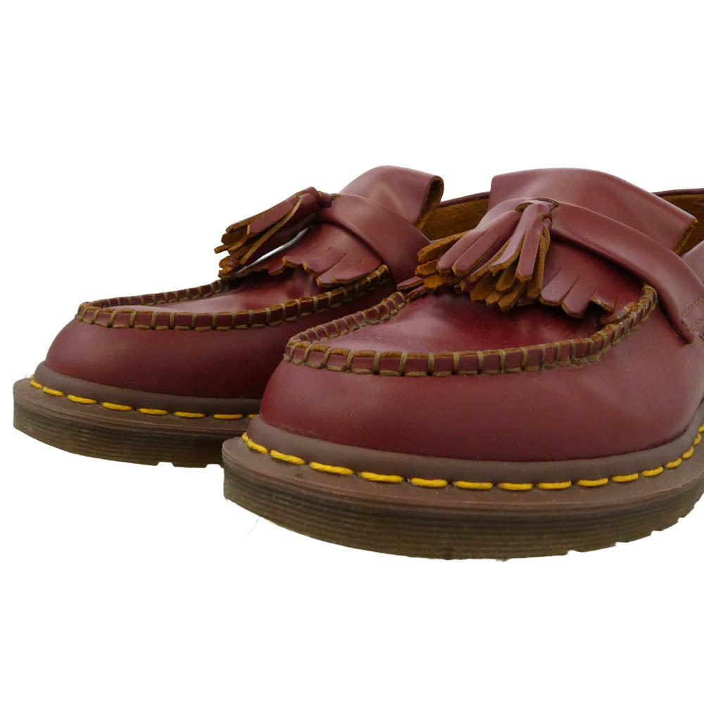 Dr.Martens ドクターマーチン FF26 イングランド製 エイドリアン タッセル ローファー ワインレッド系 8【中古】
