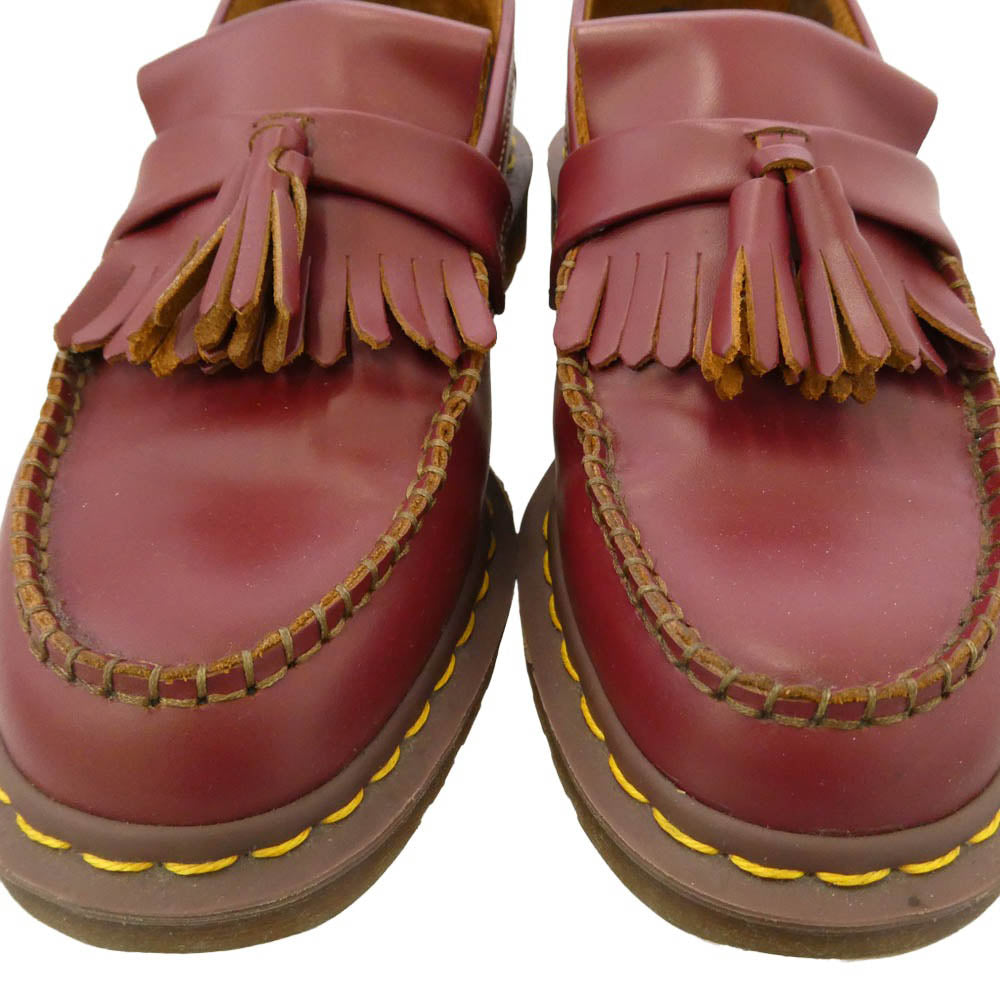 Dr.Martens ドクターマーチン FF26 イングランド製 エイドリアン タッセル ローファー ワインレッド系 8【中古】