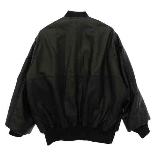 ssstein シュタイン 24AW ST.922 Leather Flight Jacket 裏地キルティング シープレザーフライトジャケット ブラック系 S【中古】