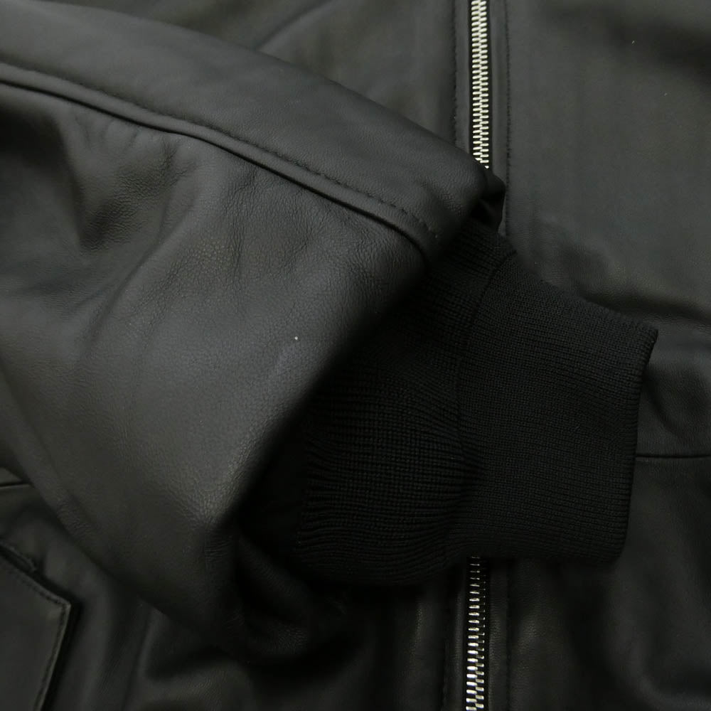 ssstein シュタイン 24AW ST.922 Leather Flight Jacket 裏地キルティング シープレザーフライトジャケット ブラック系 S【中古】