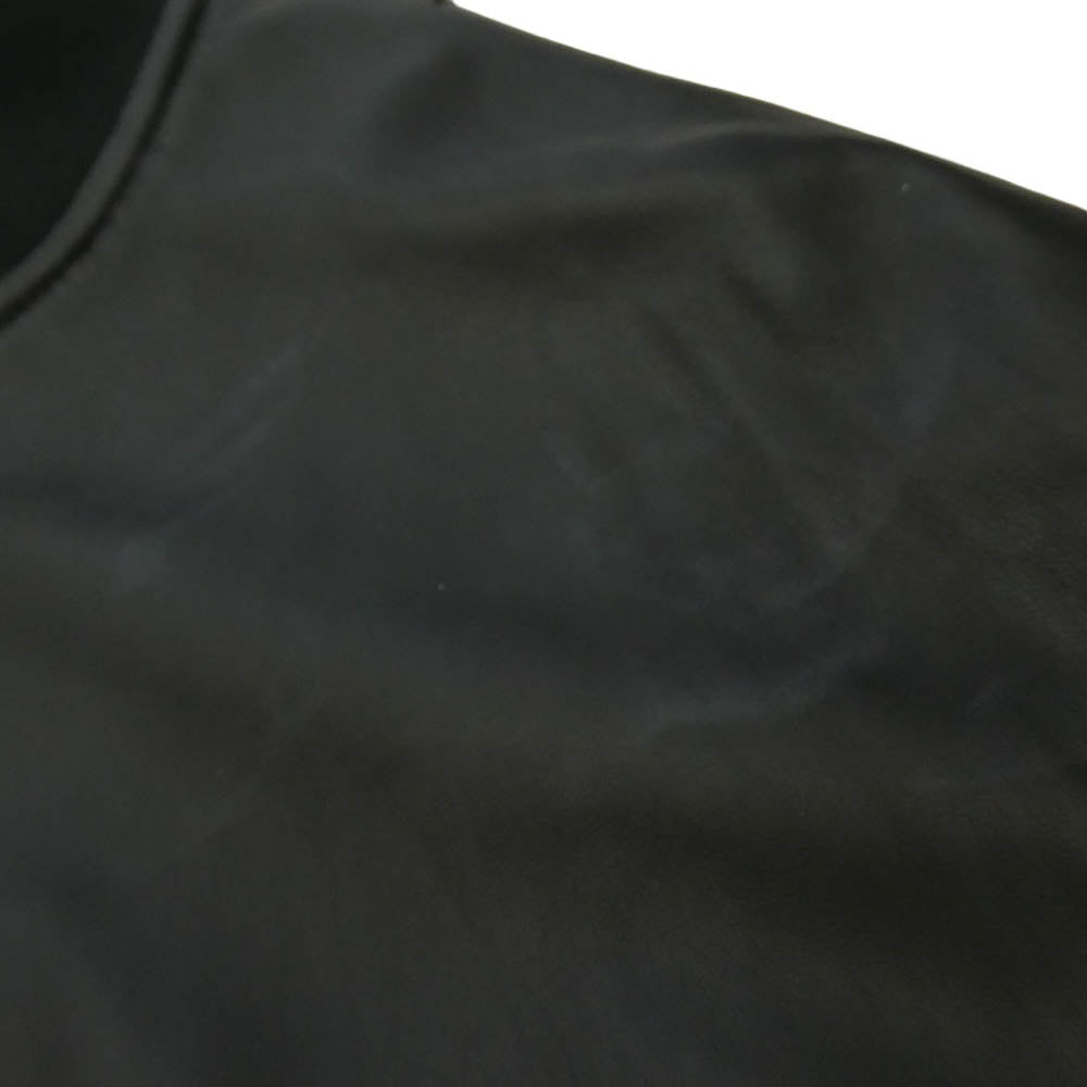 ssstein シュタイン 24AW ST.922 Leather Flight Jacket 裏地キルティング シープレザーフライトジャケット ブラック系 S【中古】