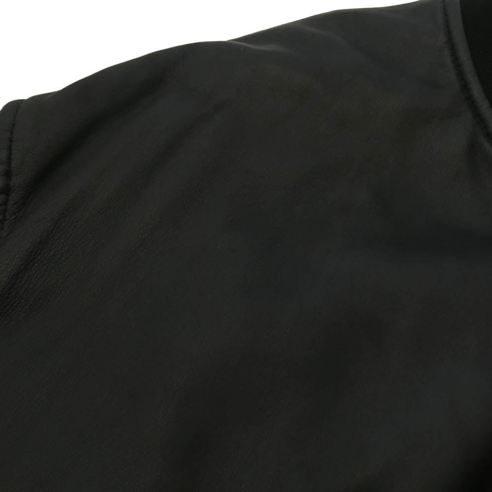 ssstein シュタイン 24AW ST.922 Leather Flight Jacket 裏地キルティング シープレザーフライトジャケット ブラック系 S【中古】