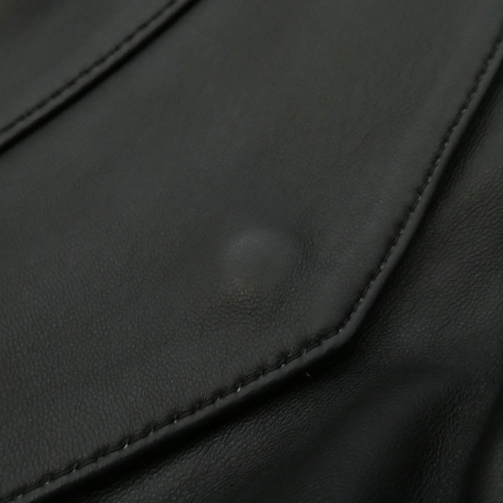 ssstein シュタイン 24AW ST.922 Leather Flight Jacket 裏地キルティング シープレザーフライトジャケット ブラック系 S【中古】