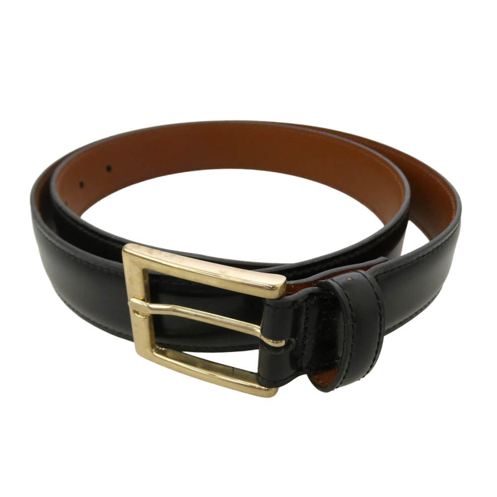 Brooks Brothers ブルックスブラザーズ イタリア製 レザー ベルト ブラック系 ブラック系 ブラウン系 36【中古】