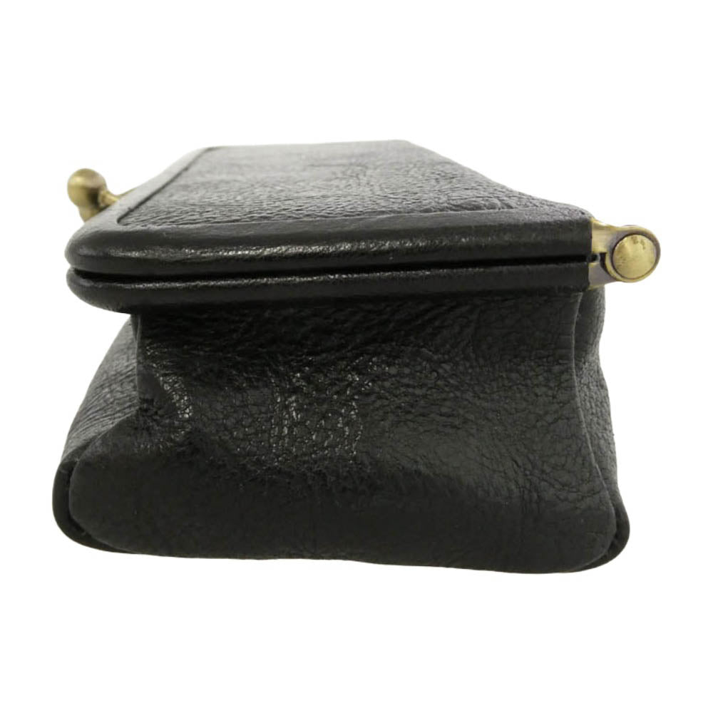 SOMES SADDLE ソメスサドル レザー がま口 小物ケース ブラック系【中古】