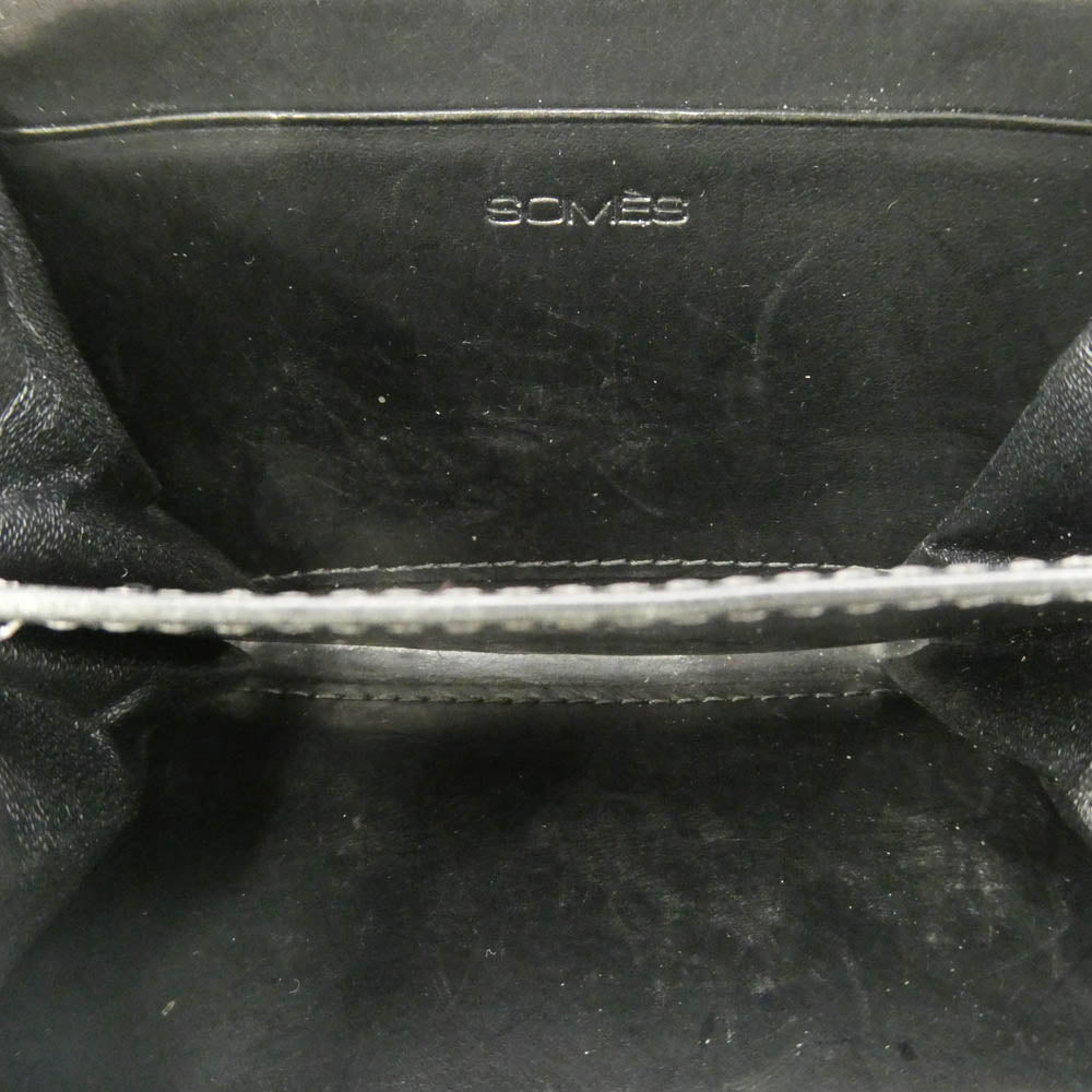 SOMES SADDLE ソメスサドル ラウンドジップ コンパクト コインケース 小銭入れ 黒系 ブラック系【中古】