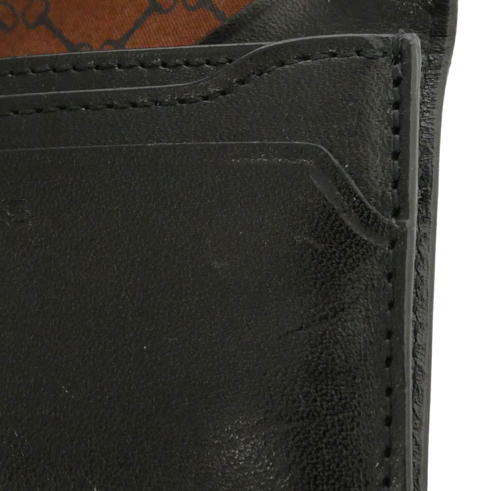 SOMES SADDLE ソメスサドル レザー コンパクト コインケース 小銭 名刺入れ 黒系 ブラック系【中古】