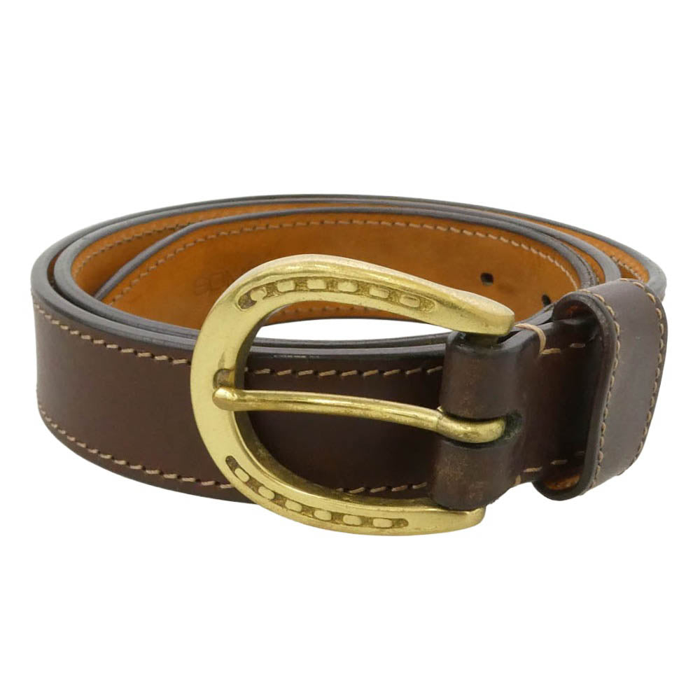 SOMES SADDLE ソメスサドル ホースマン レザー 馬蹄ベルト 茶系 ブラウン系 38/96【中古】