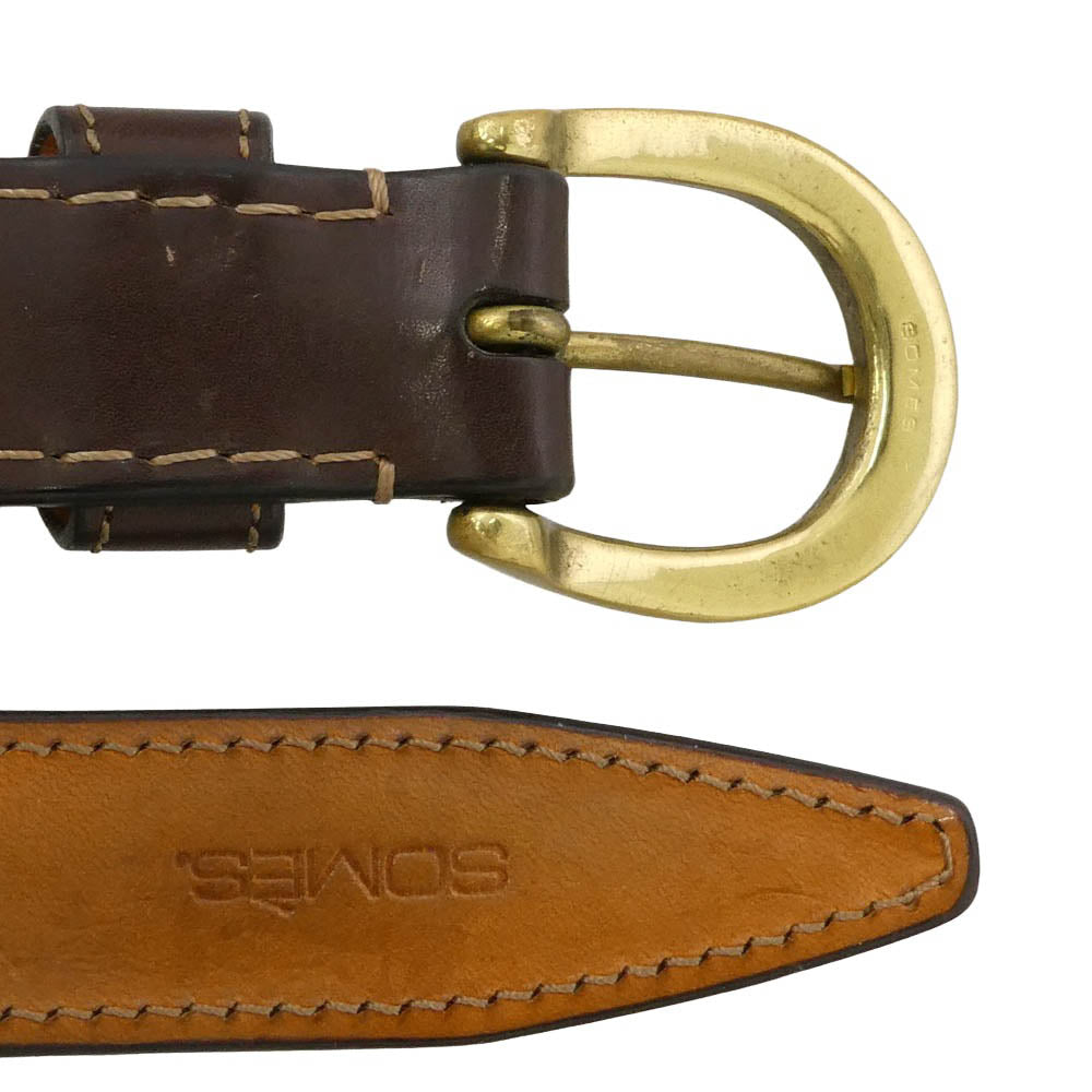 SOMES SADDLE ソメスサドル ホースマン レザー 馬蹄ベルト 茶系 ブラウン系 38/96【中古】
