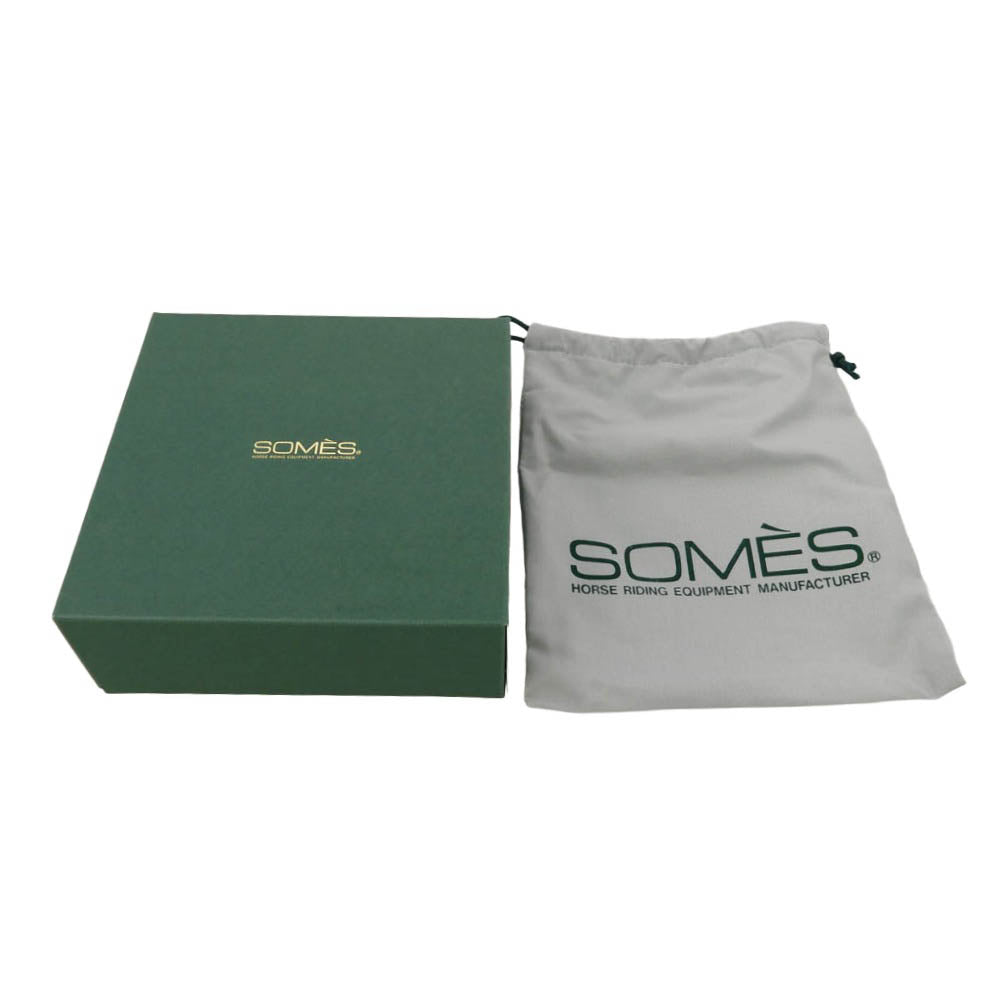 SOMES SADDLE ソメスサドル バロン ブライドルレザー ベルト 茶系 ブラウン系 34/86【中古】