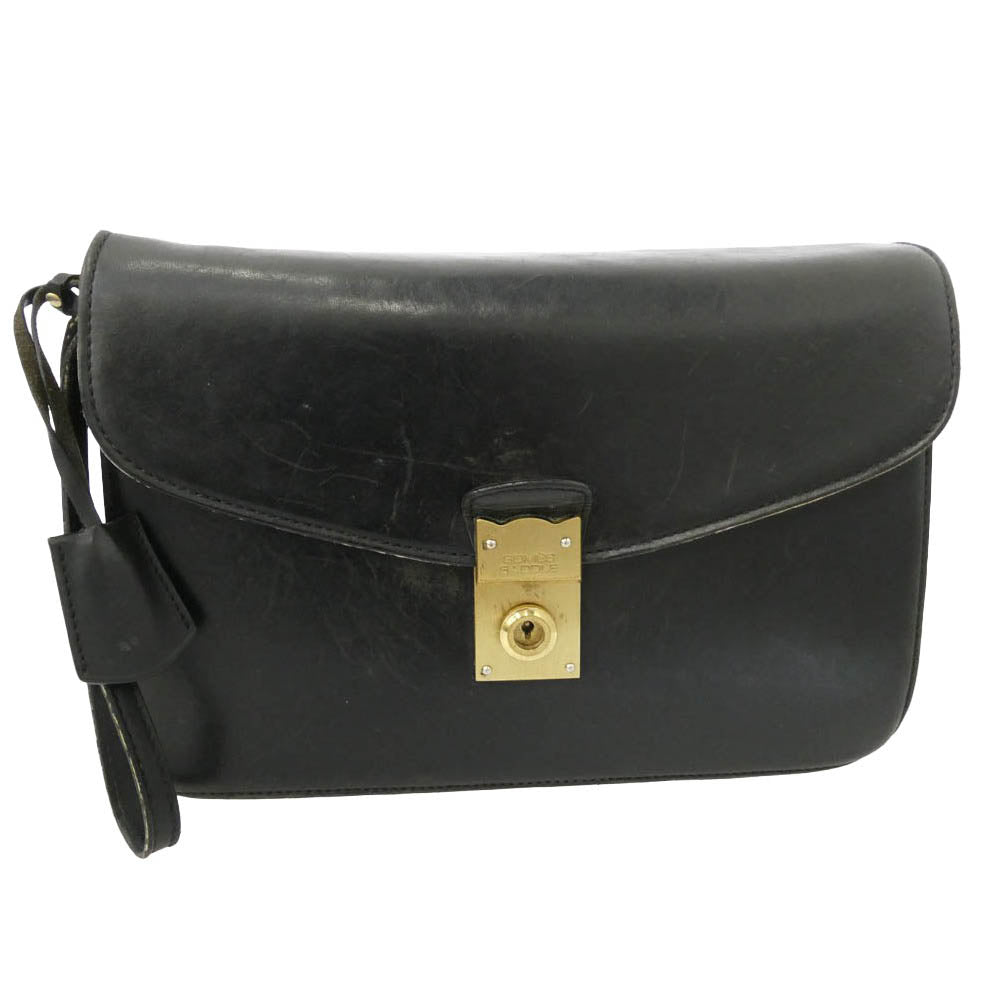 SOMES SADDLE ソメスサドル エグゼクティブ クラッチ バッグ レザー ブラック系【中古】