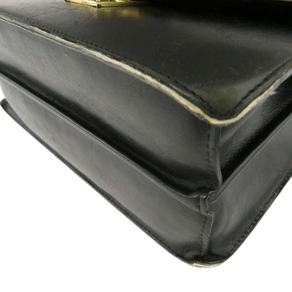 SOMES SADDLE ソメスサドル エグゼクティブ クラッチ バッグ レザー ブラック系【中古】