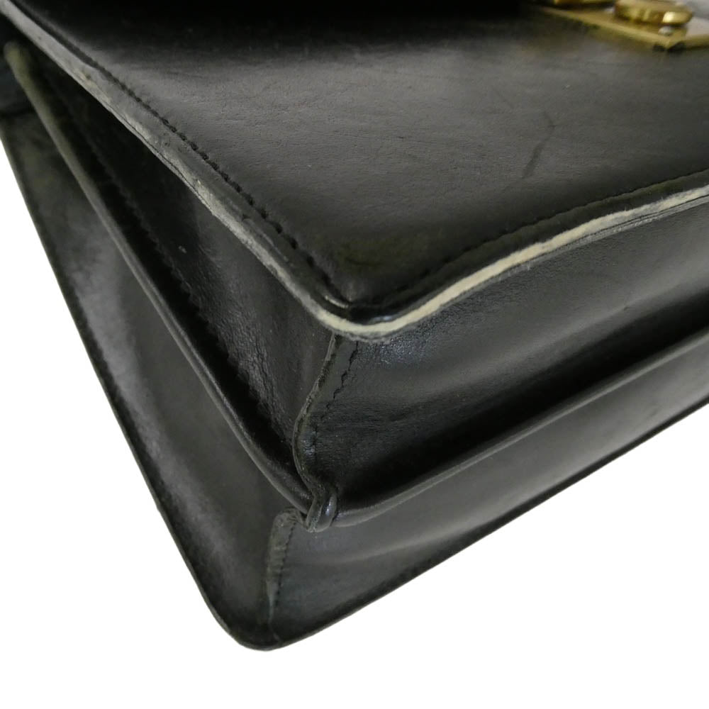 SOMES SADDLE ソメスサドル エグゼクティブ クラッチ バッグ レザー ブラック系【中古】