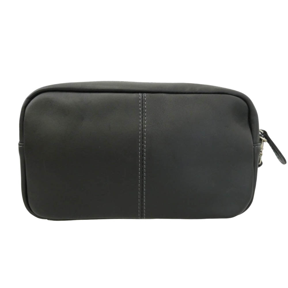 SOMES SADDLE ソメスサドル レザー セカンド バッグ ブラック系【極上美品】【中古】