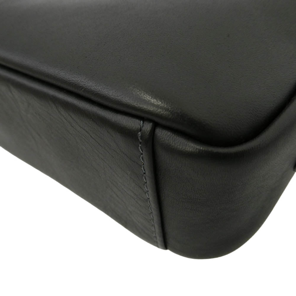SOMES SADDLE ソメスサドル レザー セカンド バッグ ブラック系【極上美品】【中古】
