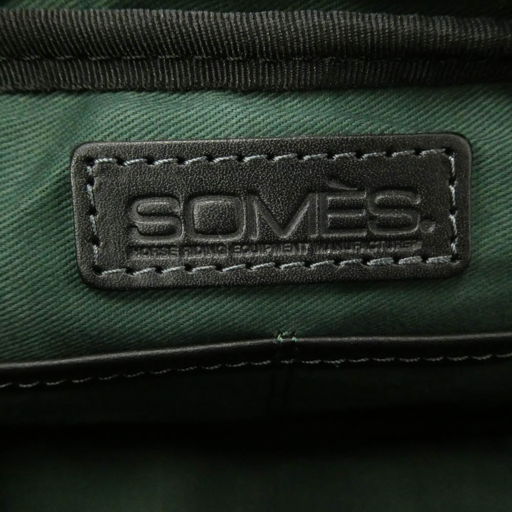 SOMES SADDLE ソメスサドル レザー セカンド バッグ ブラック系【極上美品】【中古】