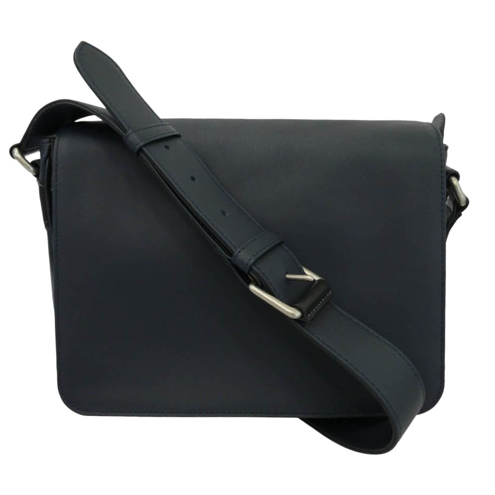 SOMES SADDLE ソメスサドル ショルダーバッグ レザー ネイビー系【極上美品】【中古】