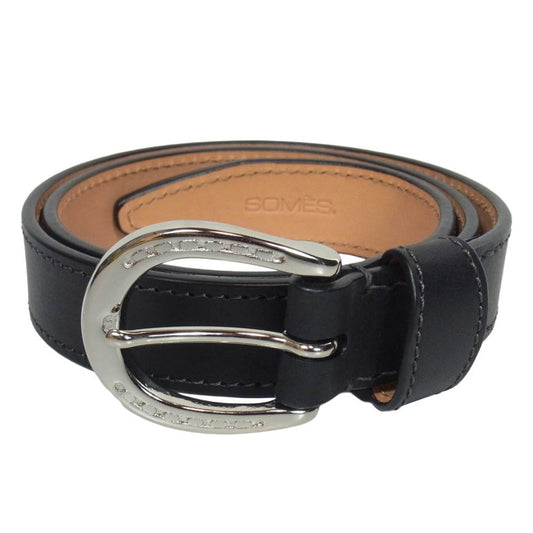 SOMES SADDLE ソメスサドル ホースマン レザー 馬蹄ベルト ブラック系 36/91【極上美品】【中古】