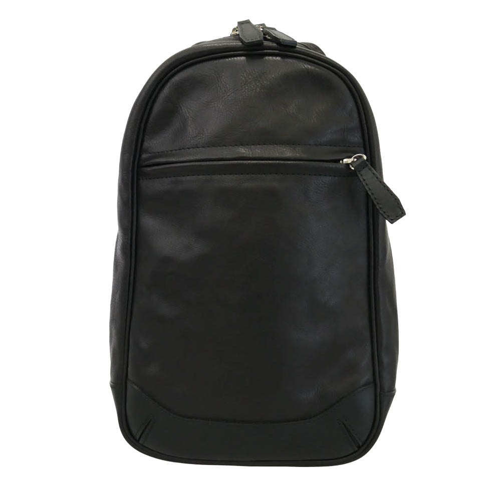 SOMES SADDLE ソメスサドル トロット ワンショルダー バッグ レザー ブラック系【美品】【中古】