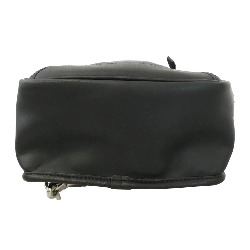 SOMES SADDLE ソメスサドル トロット ワンショルダー バッグ レザー ブラック系【美品】【中古】