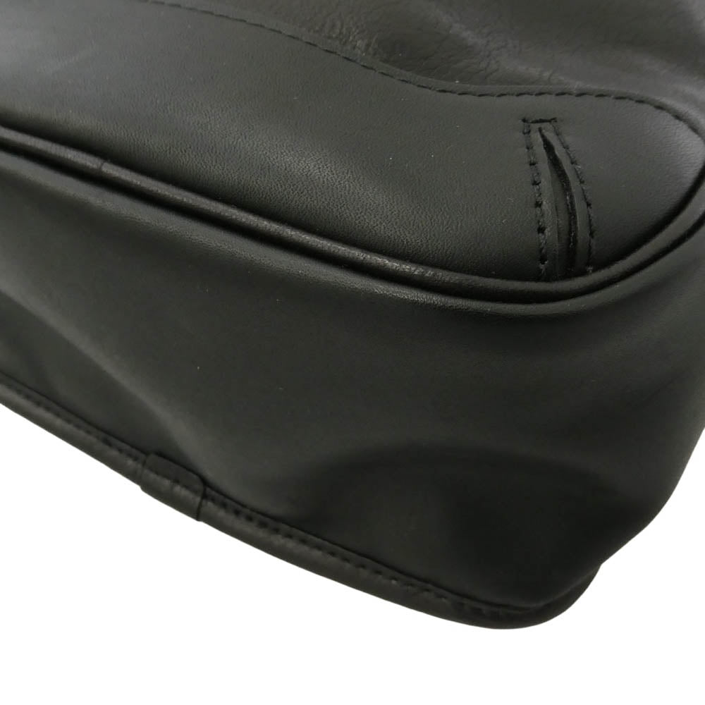 SOMES SADDLE ソメスサドル トロット ワンショルダー バッグ レザー ブラック系【美品】【中古】