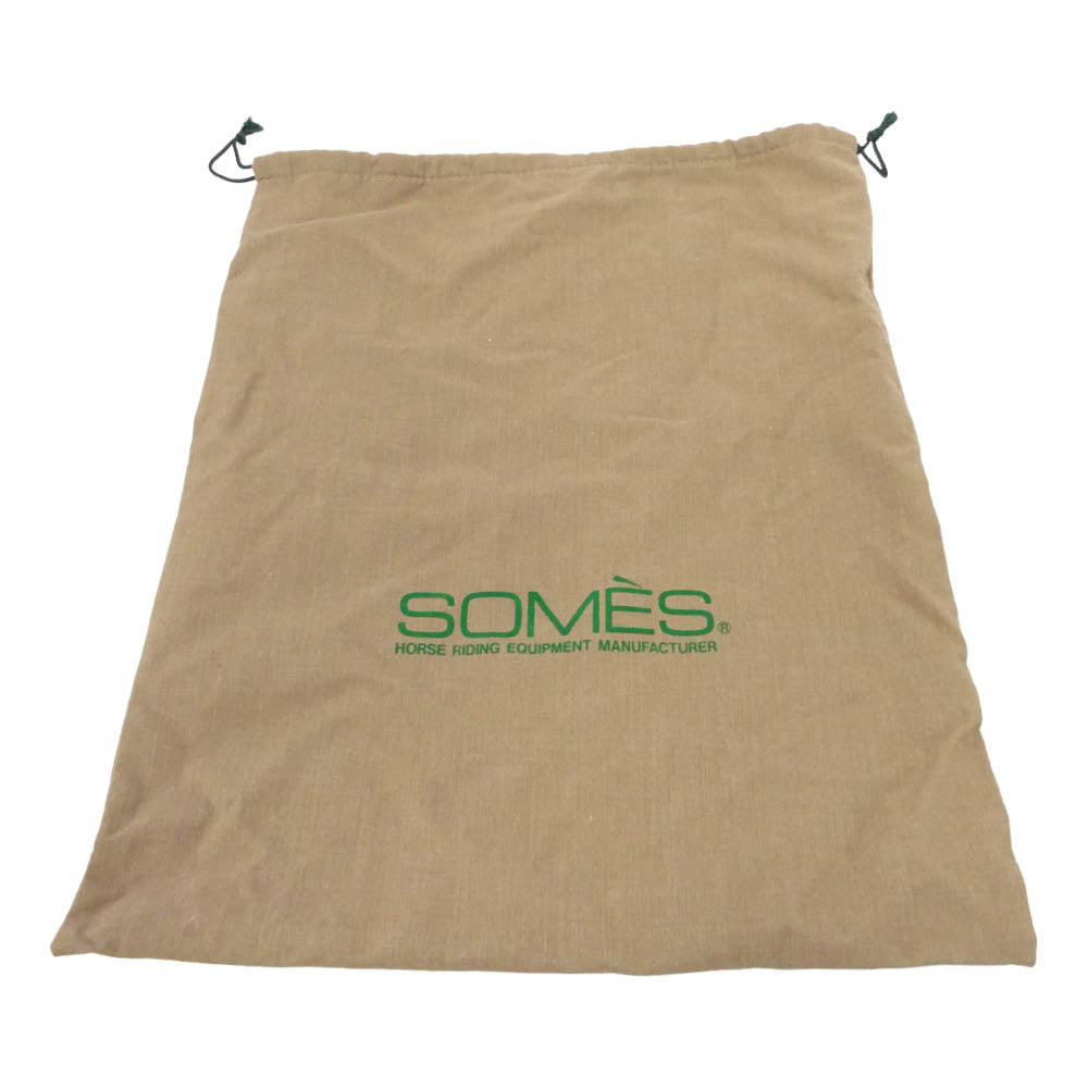 SOMES SADDLE ソメスサドル トロット ワンショルダー バッグ レザー ブラック系【美品】【中古】