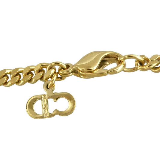 Christian Dior クリスチャンディオール CDロゴ 喜平チェーン ネックレス ゴールド系【中古】