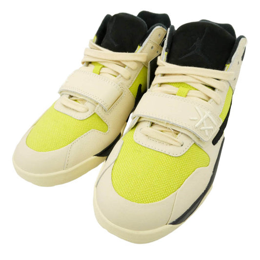 NIKE ナイキ FZ8117-102 【フェイクバスターズ鑑定済】 × Travis Scott トラヴィススコット Jordan Jumpman Jack TR CJ1 T-Rexx Bright Cactus ジョーダン ジャンプマンジャック ローカット スニーカー オフホワイト系 27cm【新古品】【未使用】【中古】