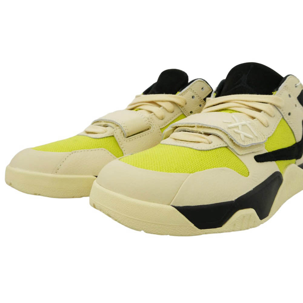 NIKE ナイキ FZ8117-102 【フェイクバスターズ鑑定済】 × Travis Scott トラヴィススコット Jordan Jumpman Jack TR CJ1 T-Rexx Bright Cactus ジョーダン ジャンプマンジャック ローカット スニーカー オフホワイト系 27cm【新古品】【未使用】【中古】