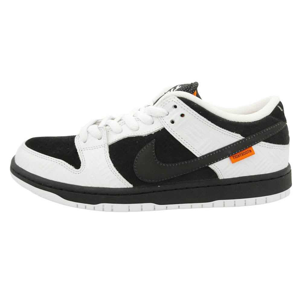 NIKE ナイキ TIGHTBOOTH タイトブース FD2629-100 × TIGHTBOOTH タイトブース SB Dunk Low Pro QS Black and White ダンク ロー プロ QS ローカット スニーカー ブラック系 ホワイト系 27cm【極上美品】【中古】