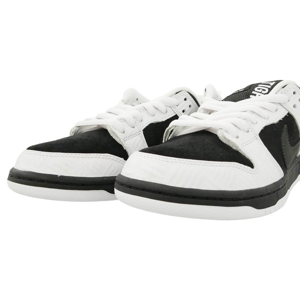 NIKE ナイキ TIGHTBOOTH タイトブース FD2629-100 × TIGHTBOOTH タイトブース SB Dunk Low Pro QS Black and White ダンク ロー プロ QS ローカット スニーカー ブラック系 ホワイト系 27cm【極上美品】【中古】