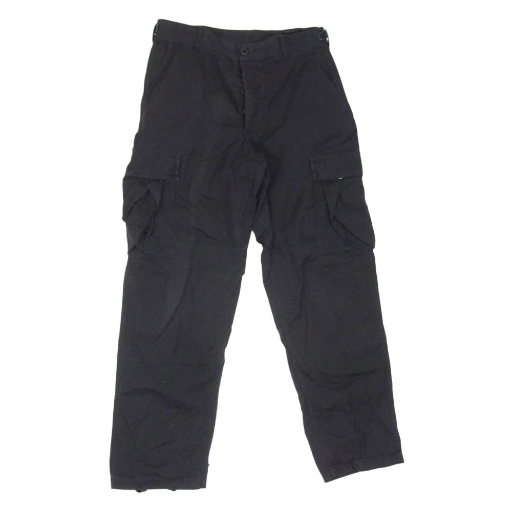 米軍 SP0100-97-D-CB10 90s BDU PANTS ミリタリー カーゴ パンツ ブラック系 S【中古】