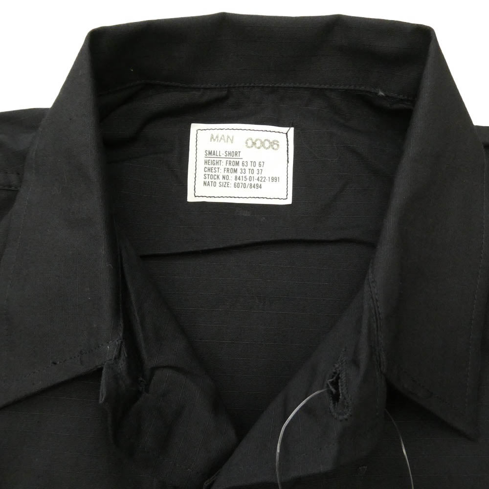 米軍 SP0100-97-D-CB11 90s BLACK357 BDU ミリタリー ジャケット ブラック系 S【中古】