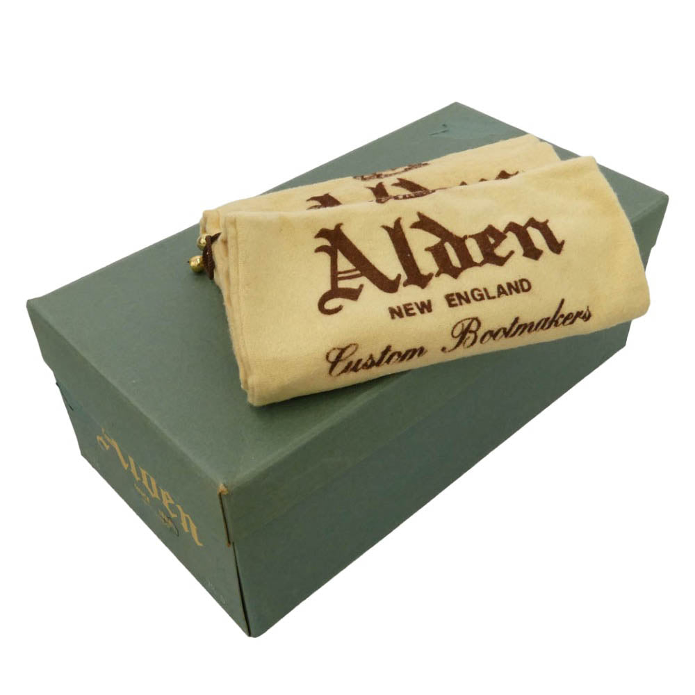 ALDEN オールデン 9636 ユナイテッドアローズ別注 USA製 コードバン ペニー コイン ローファー ブラック系 7.5D【中古】