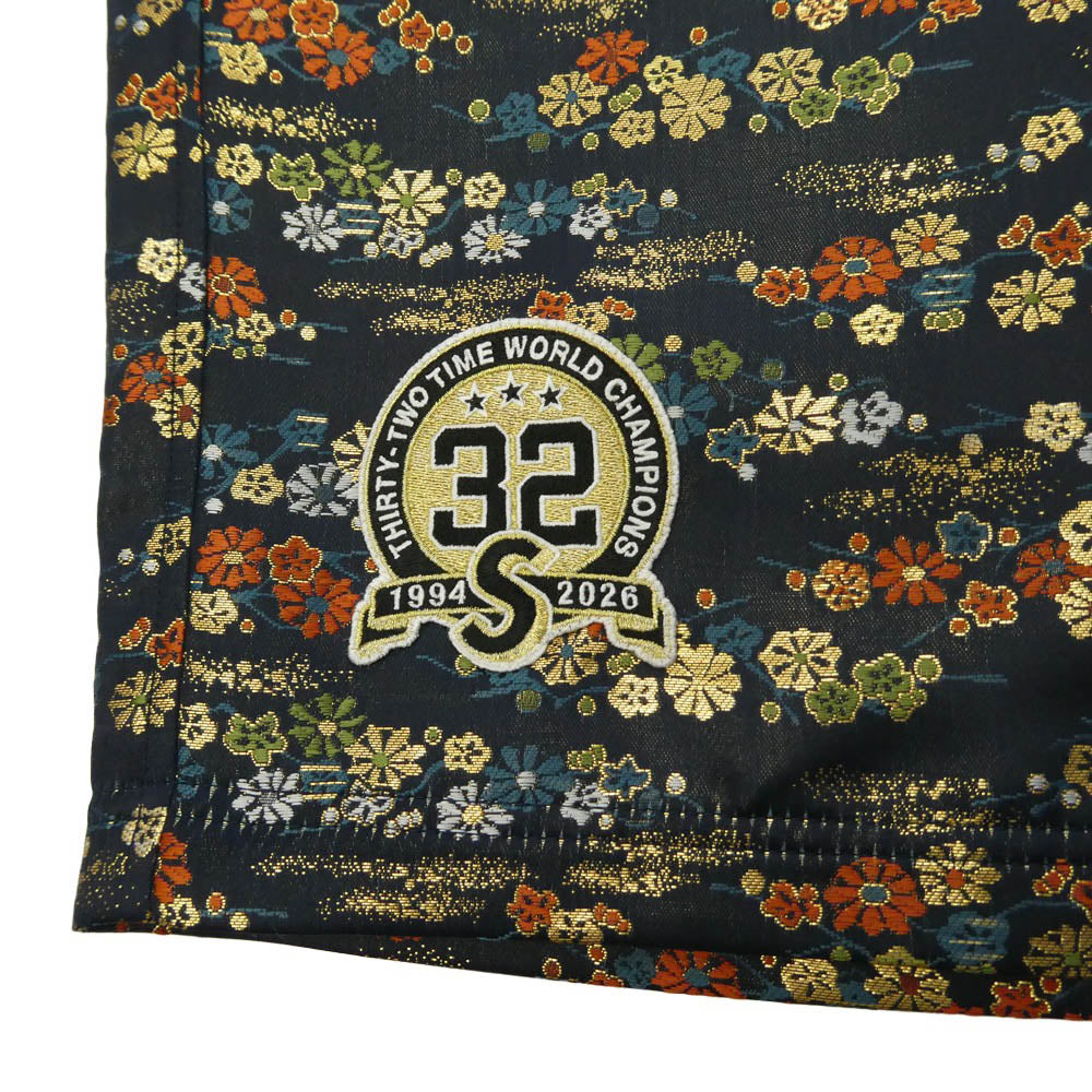 Supreme シュプリーム 26SS FLORAL JACQUARD SHORT フローラル ジャガード ショーツ 花柄 ロゴ刺繍 ハーフパンツ ネイビー系 XL【中古】