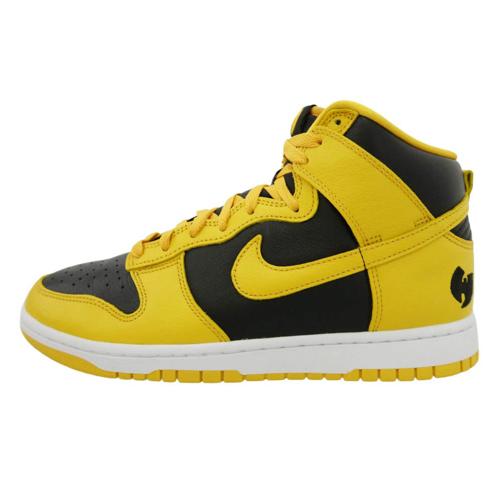 NIKE ナイキ HJ4320-001 × Wu-Tang Clan ウータンクラン Dunk High Retro PRM Black and Pollen ダンクハイ スニーカー イエロー系 ブラック系 27cm【極上美品】【中古】