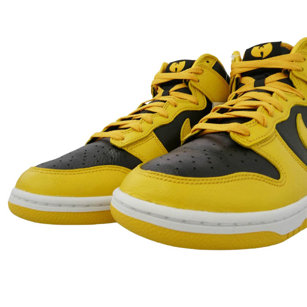 NIKE ナイキ HJ4320-001 × Wu-Tang Clan ウータンクラン Dunk High Retro PRM Black and Pollen ダンクハイ スニーカー イエロー系 ブラック系 27cm【極上美品】【中古】