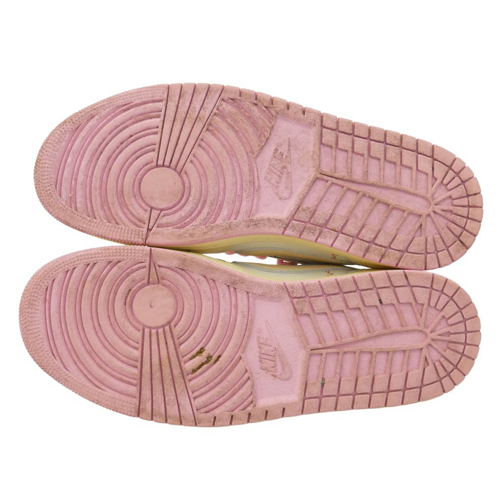 NIKE ナイキ IQ7604-101 × Travis Scott トラヴィススコット 【フェイクバスターズ鑑定済】Air Jordan 1 Retro Low OG Sail Tropical Pink AJ1 エアジョーダン ロー スニーカー マルチカラー系 27cm【中古】
