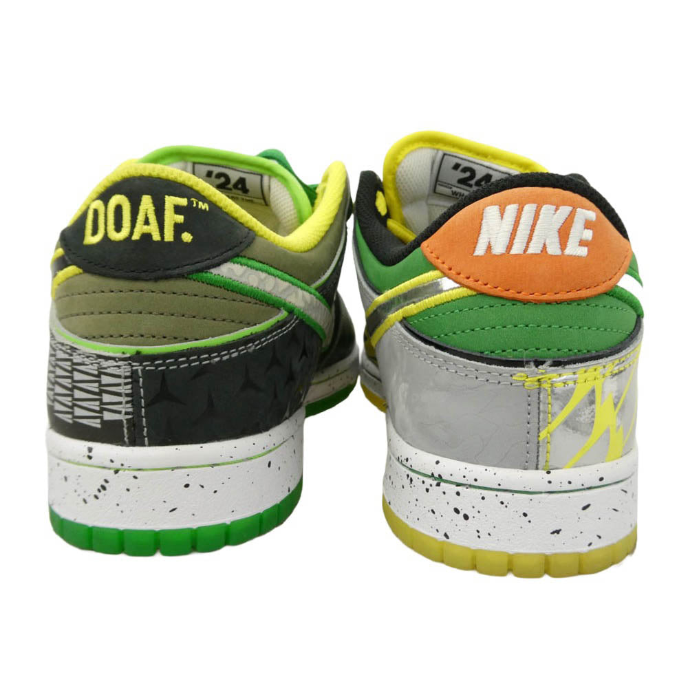 NIKE ナイキ HV1454-100 Dunk Low What The Ducks Away 【フェイクバスターズ鑑定済】ダンク ロー スニーカー グリーン系 ホワイト系 イエロー系 27.5cm【中古】