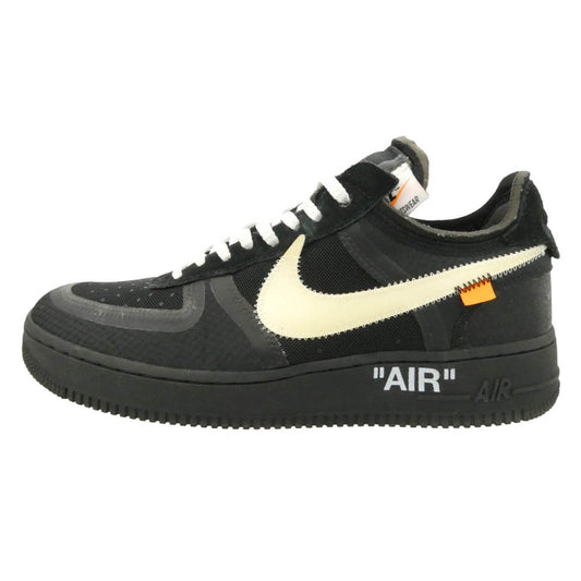 NIKE ナイキ OFF-WHITE オフホワイト AO4606-001 × Off-White オフホワイト 【フェイクバスターズ鑑定済】Air Force 1 Low Black AF1 THE10 エアフォース ロー ブラック スニーカー ブラック系 27cm【中古】