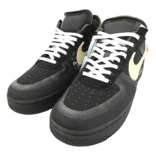 NIKE ナイキ OFF-WHITE オフホワイト AO4606-001 × Off-White オフホワイト 【フェイクバスターズ鑑定済】Air Force 1 Low Black AF1 THE10 エアフォース ロー ブラック スニーカー ブラック系 27cm【中古】