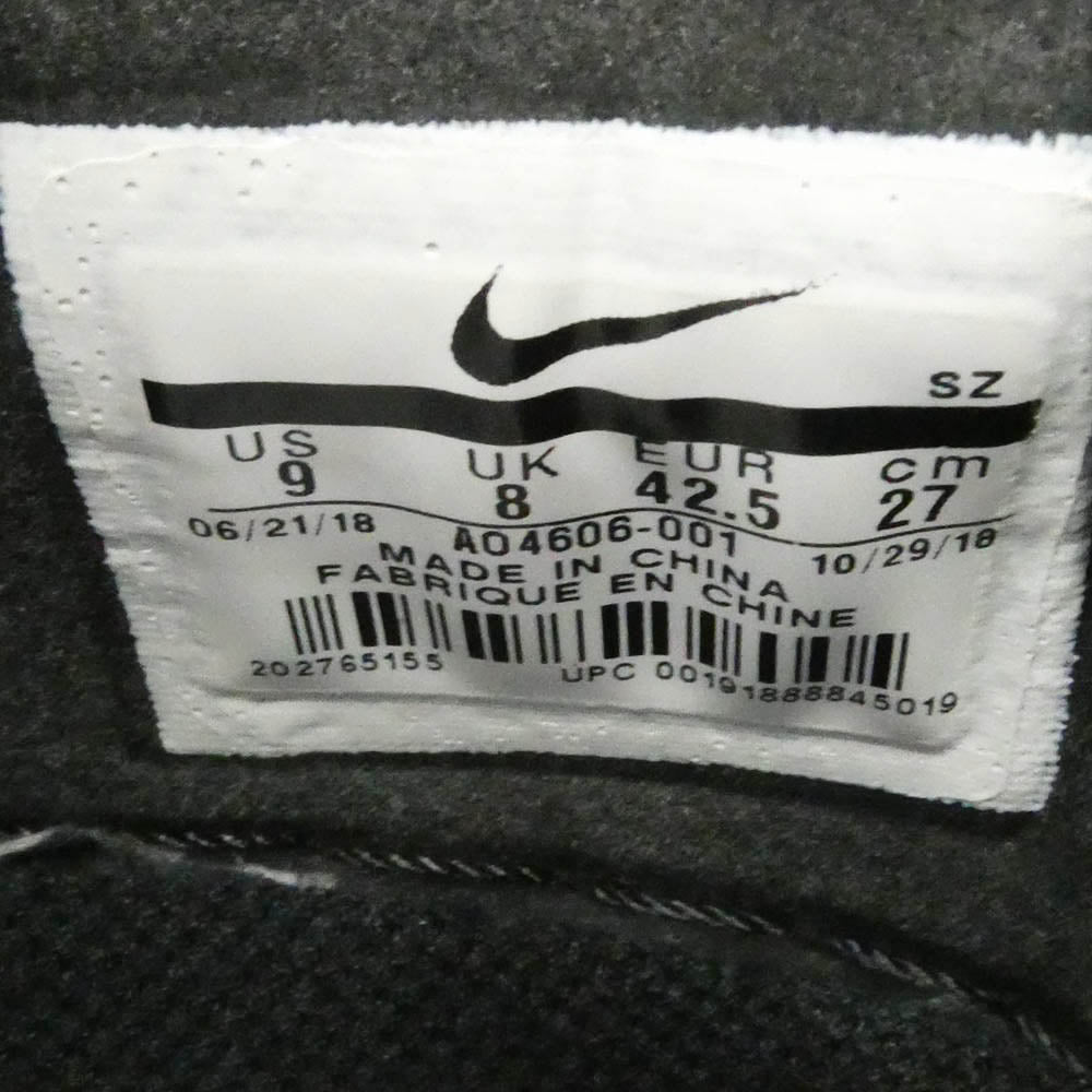 NIKE ナイキ OFF-WHITE オフホワイト AO4606-001 × Off-White オフホワイト 【フェイクバスターズ鑑定済】Air Force 1 Low Black AF1 THE10 エアフォース ロー ブラック スニーカー ブラック系 27cm【中古】