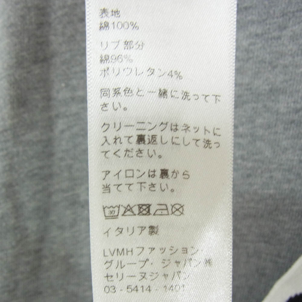 CELINE セリーヌ 2Y468670Q Loose Hoodie コットンフリース ルーズ フーディー プルオーバー パーカー グレー系 L【中古】
