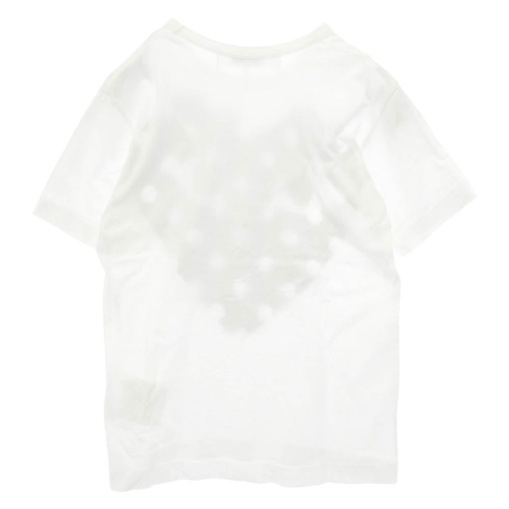 PLAY COMME des GARCONS プレイコムデギャルソン AX-T234T Polka Dot T-Shirt ポルカドット ハート プリント Tシャツ 半袖 ホワイト系 S【美品】【中古】